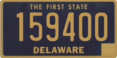 DE license plate 159400