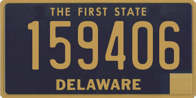 DE license plate 159406