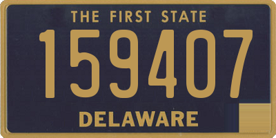 DE license plate 159407