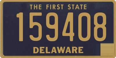 DE license plate 159408