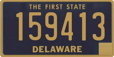 DE license plate 159413