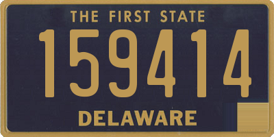 DE license plate 159414