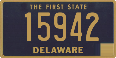 DE license plate 15942