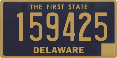 DE license plate 159425