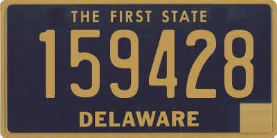 DE license plate 159428