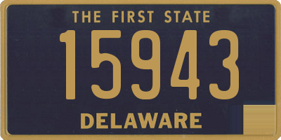 DE license plate 15943