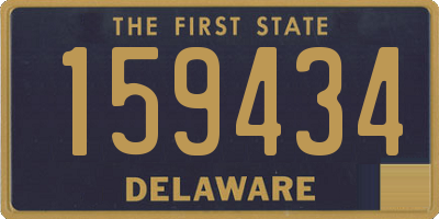 DE license plate 159434