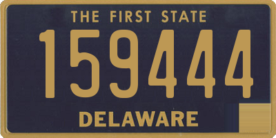 DE license plate 159444