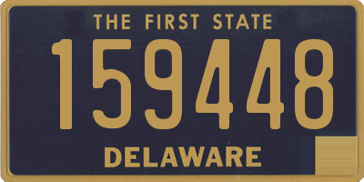 DE license plate 159448