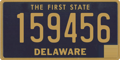 DE license plate 159456