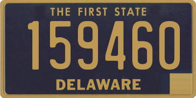 DE license plate 159460