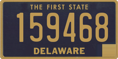 DE license plate 159468