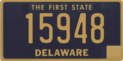 DE license plate 15948