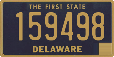 DE license plate 159498