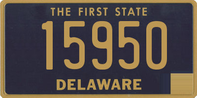 DE license plate 15950