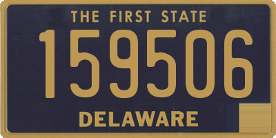 DE license plate 159506