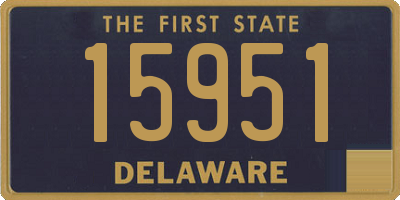 DE license plate 15951