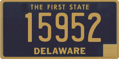 DE license plate 15952