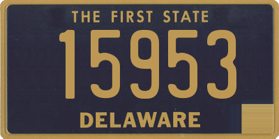 DE license plate 15953