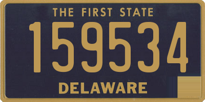 DE license plate 159534