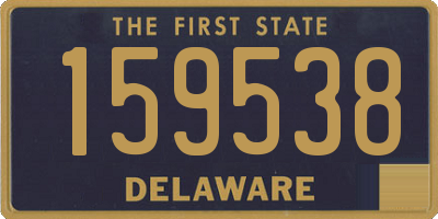 DE license plate 159538