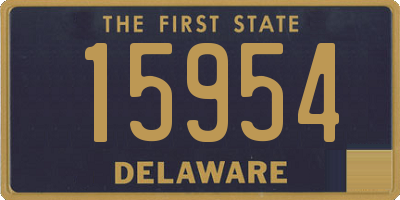 DE license plate 15954