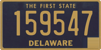 DE license plate 159547