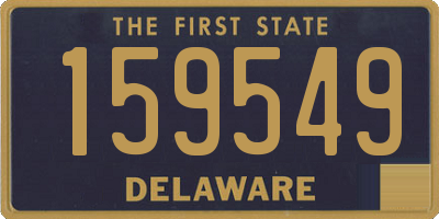 DE license plate 159549