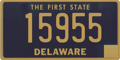 DE license plate 15955