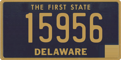 DE license plate 15956