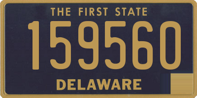 DE license plate 159560