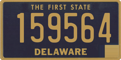 DE license plate 159564