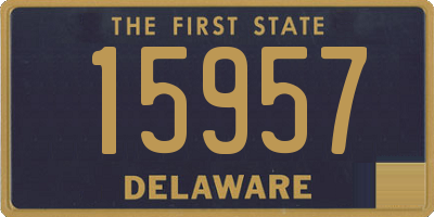 DE license plate 15957