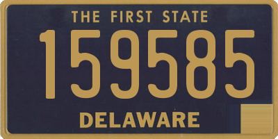 DE license plate 159585