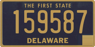 DE license plate 159587