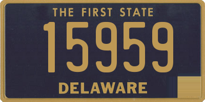 DE license plate 15959