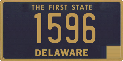 DE license plate 1596