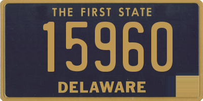 DE license plate 15960