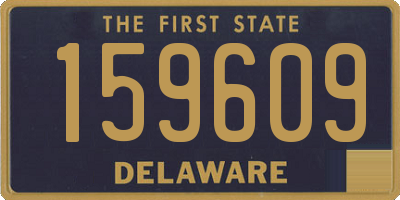 DE license plate 159609