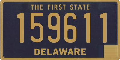 DE license plate 159611