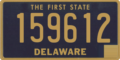 DE license plate 159612