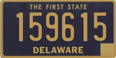 DE license plate 159615