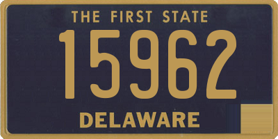 DE license plate 15962