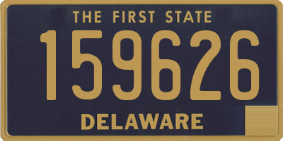 DE license plate 159626