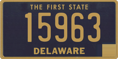 DE license plate 15963