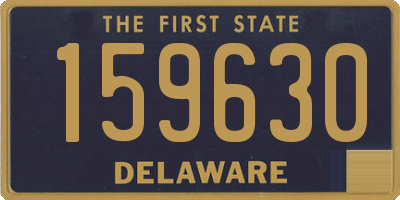 DE license plate 159630