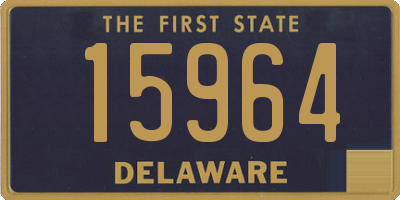 DE license plate 15964