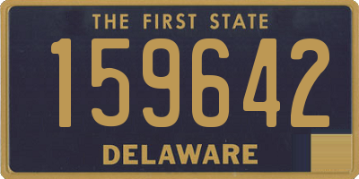 DE license plate 159642