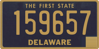 DE license plate 159657