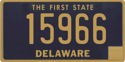 DE license plate 15966